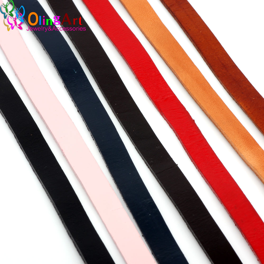 Patent Leather Shine - OlingArt 10*2mm 1Yard/Lot Multiple Colour Flat