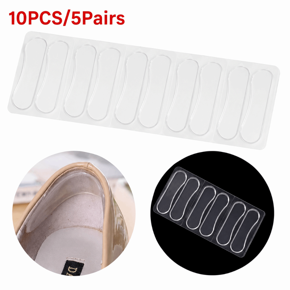Heel Liner Grip - 5pairs Gel Heel Grip Pads Self