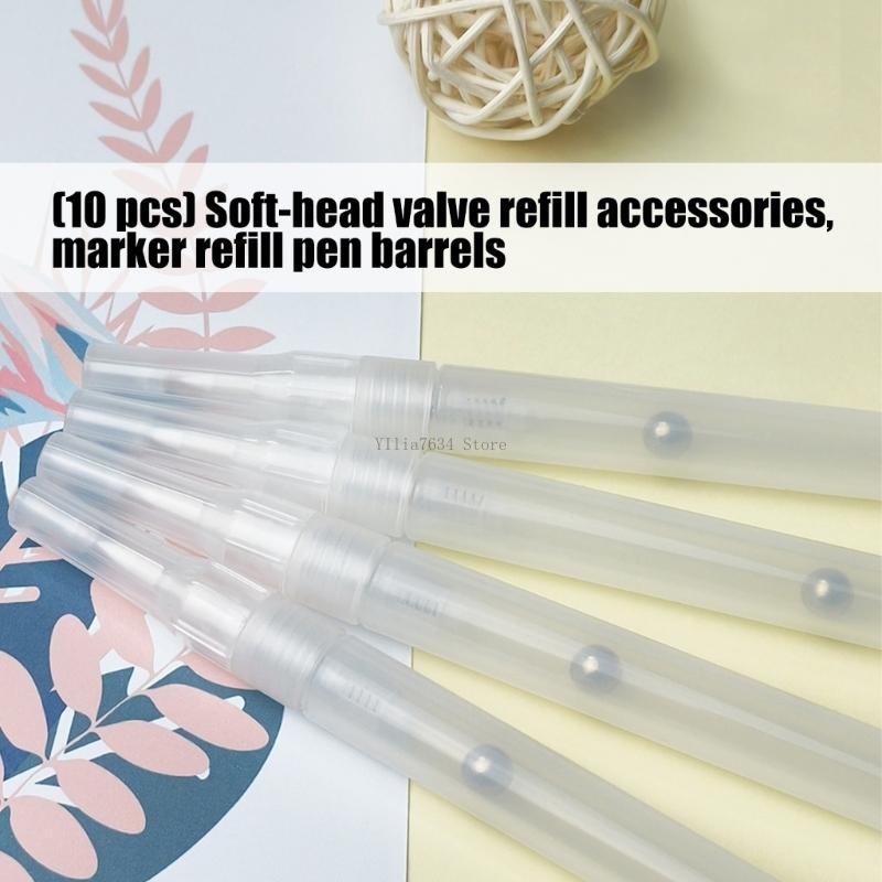  10Pcs Soft Brush Tip Clear Em - Midsole Marker Paint review and price