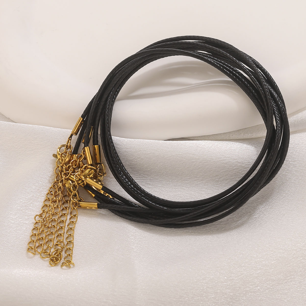 5pcs Leather Cord Necklace Wit - Patent Leather Shine review and price