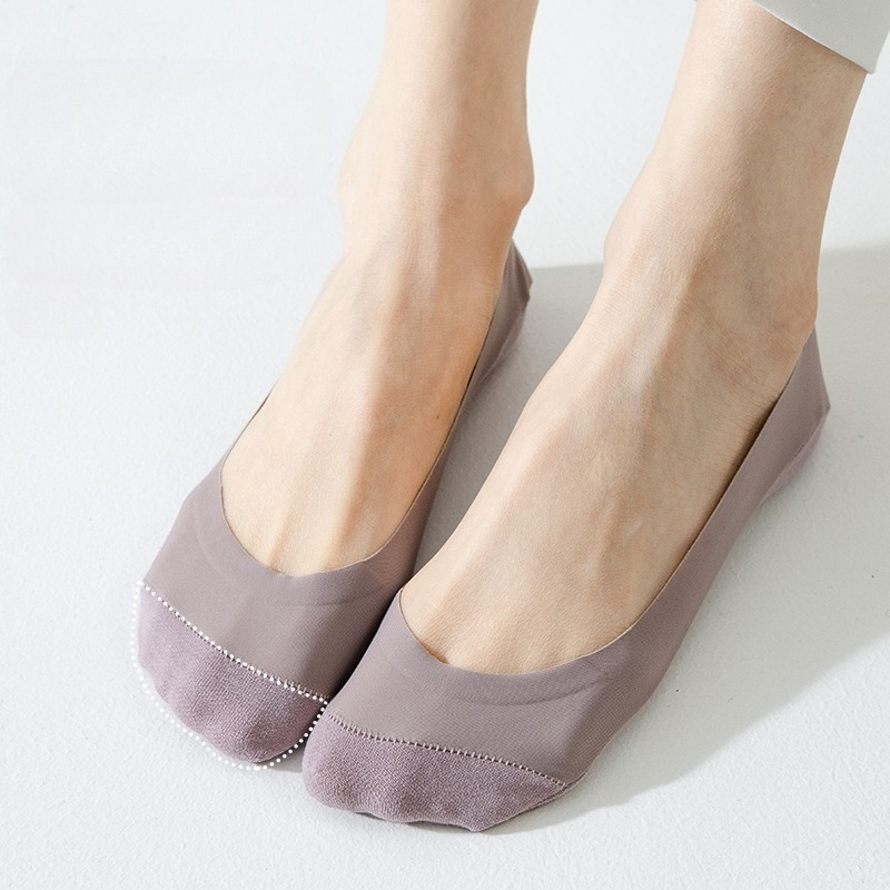 1 pair Ice Silk No Show Liner  - Heel Liner Grip review and price