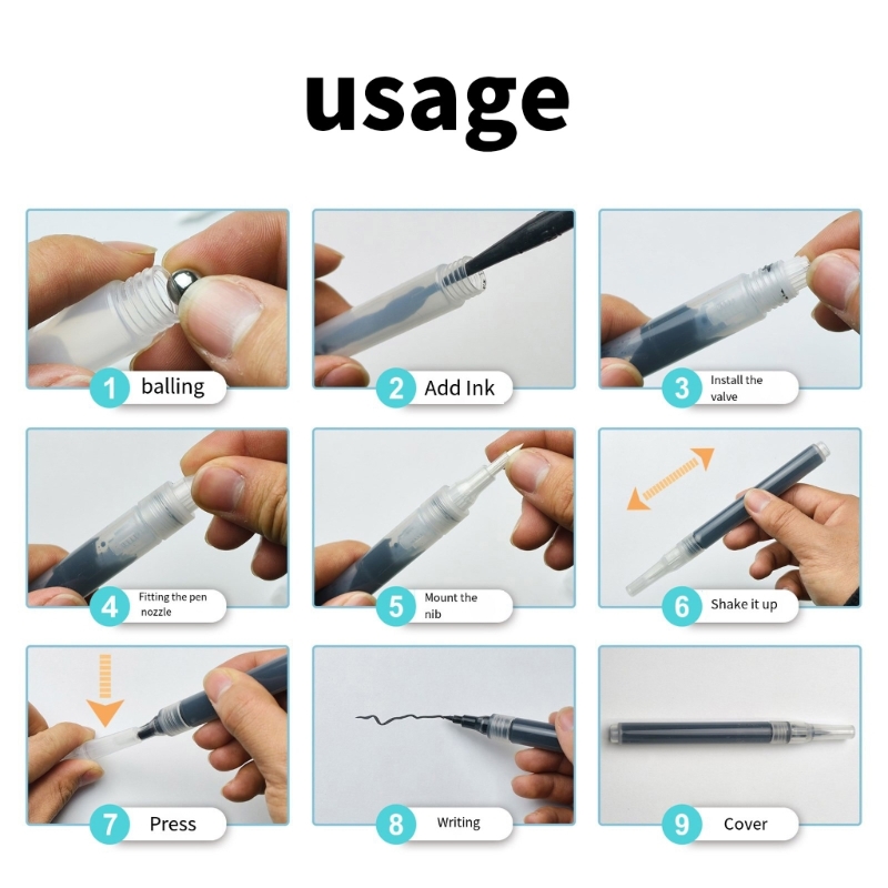 6Pcs Clear Empty Brush Pen Ref - Midsole Marker Paint review and price