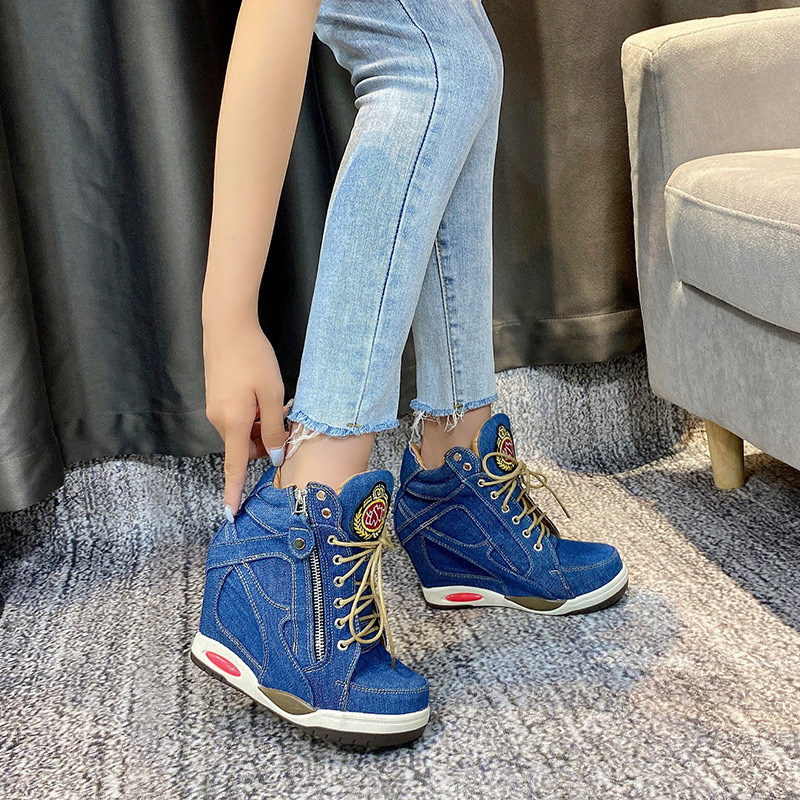 Big Size Women's Denim Wedges  - Sneaker Zone review and price