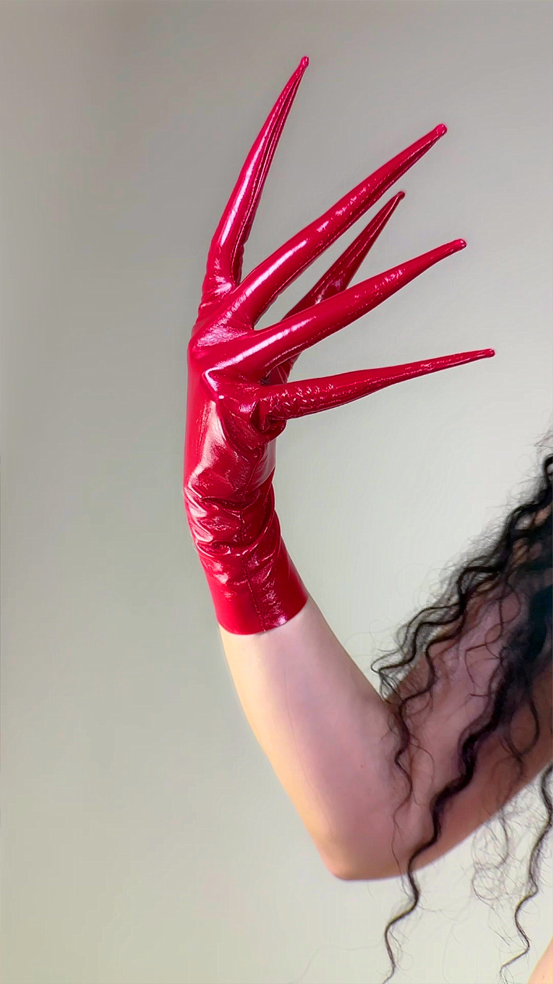 Shine Red CLAW GLOVES  POINTED - Patent Leather Shine review and price