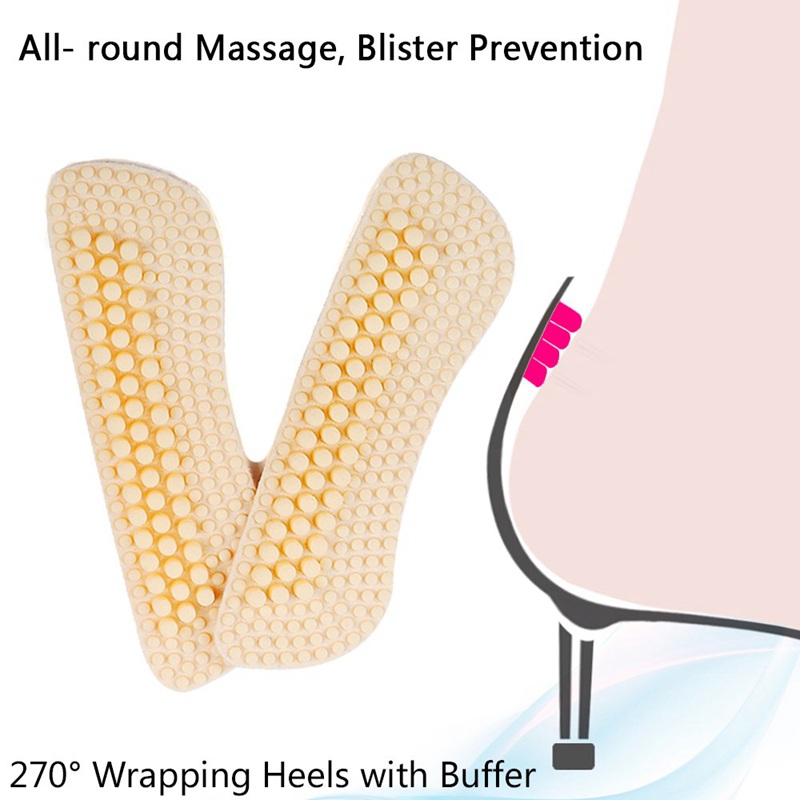 1Pair Silicone Inserts Soft Ma - Heel Liner Grip review and price