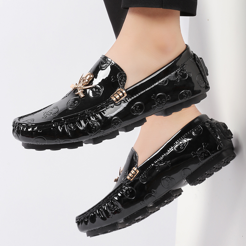 Men Quality Shoes Shine Skull  - Patent Leather Shine review and price